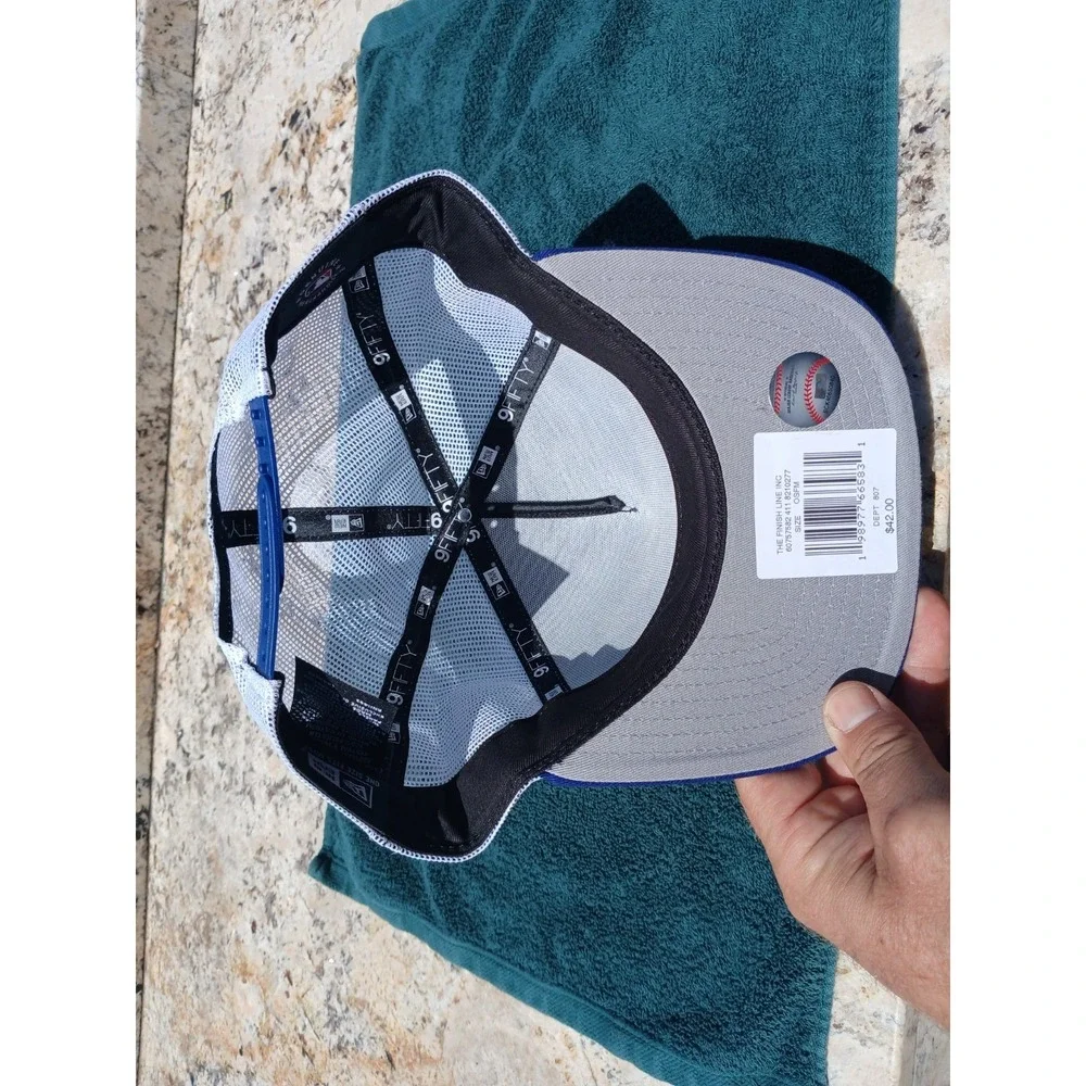 New Era Los Angeles Dodgers Blue Neon Trucker Mesh 9Fifty A Frame Snapback Hat